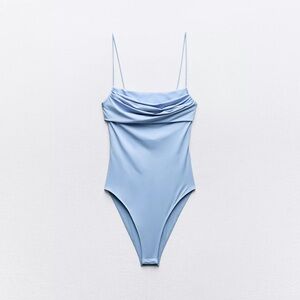 ZARA BABY BLUE BODYSUIT BRAND NEW SIZE SMALL